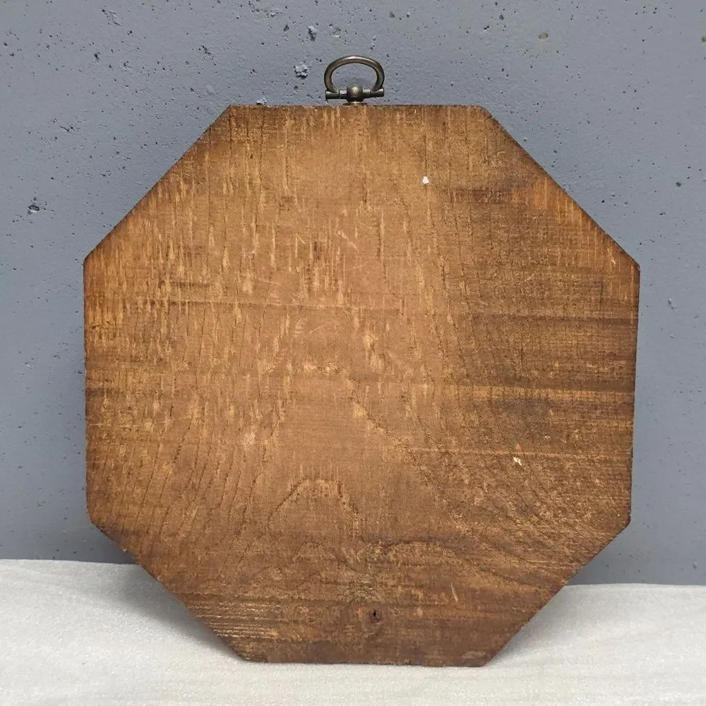 Vintage Lucite Wall Wooden Plaque Kitchen Decor